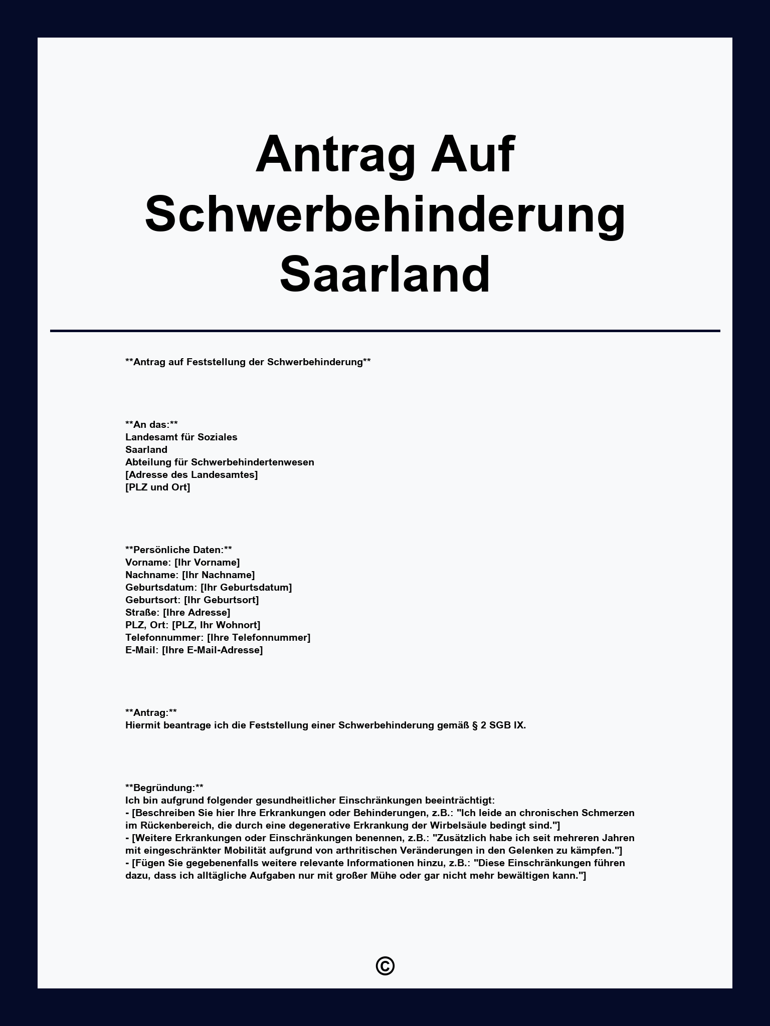 Antrag Auf Schwerbehinderung Saarland